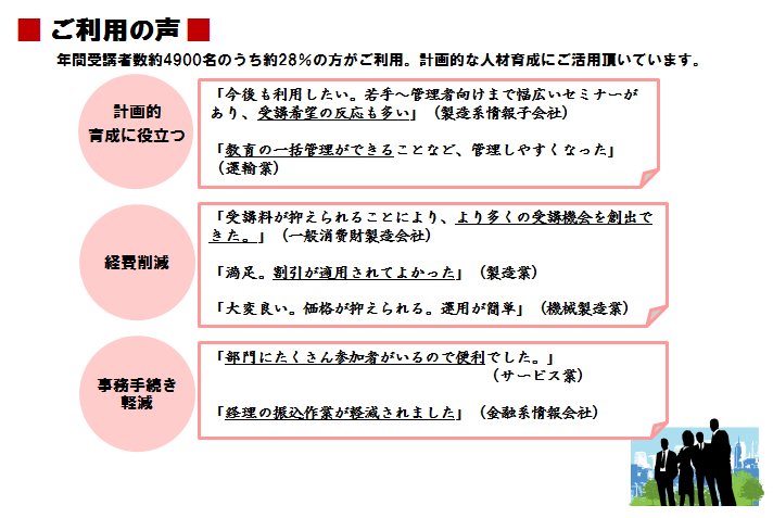 ご利用の声